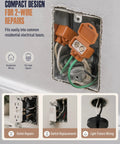 Heavy Duty Two Port Wire Connectors Aluminum And Copper Screw Terminal Pre Filled With Oxide Inhibitor in a residential box for 2-wire repairs.