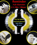 Rechargeable Bike Wheel Lights A16 Lit Seven Color LED Spoke Lights hub diameter reminder diagram
