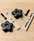 Miter Slot Hardware Kit For DIY Jigs And Hold Downs Includes Slot Bars Knobs With Screws And Washers Perfect For Table Saws Router