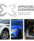 144 Piece Heavy Duty Automotive Panel Alignment Shims Kit With High Strength Steel Slotted Washers For Cars, SUVs, And Trucks, Perfect Door Hinge, Bumper Bracket, And Gap Panel Fit.