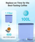 Essential Water Filters For Espresso Machines Compatible With Philips Aqua Clean CA6903 Replacement Cartridge 10 Pack, 100L filter cartridge