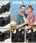 Step-by-step guide showing how to mount the Beefy Heavy Duty Spare Tire Carrier for utility boat trailers with 5mm steel construction.