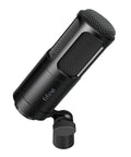 XLR Dynamic Microphone With Cardioid Pattern For Studio Audio, Perfect For Podcasting, Streaming, Sturdy Metal Body Black Mic