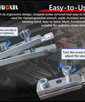 Broken Faucet Removal Tool Pro Grade And Pipe Extractor Set with ergonomic design for damaged screws and bolts removal