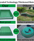 Comparison of Beefy PP Recessed Sewage Basin Cover With Frame And Pull Hole Waterproof Heavy Duty Lid to rust-prone cover