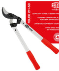 Swiss Made 20 Inch Loppers For Gardening With Lightweight Aluminum Handles Carbon Steel Blades Curved Bypass Blade