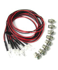 8 LED RC Light Kit With White Red Orange 5mm LEDs For Traxxas HSP Tamiya Redcat Axial SCX10 And More RC Cars Trucks Tanks Crawlers