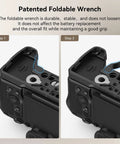 Baseplate For Sony A7 V A7R V A7 IV With Quick Release Plate And Arca Compatible QD Interface showing foldable wrench