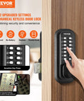 Rugged Mechanical Keyless Entry Lock With 14-Digit Keypad For Outdoor Gates And Garages, Waterproof Zinc Alloy Build, battery-free operation.