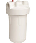 White whole house water filter with FACT technology for dope flow, longer filter life, reducing sediment and chlorine taste.