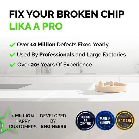 DIY Porcelain Repair Kit For Chips On Tiles Sinks And Tubs Clear Or White Finish Easy To Use Quick Fix No Pro Needed text