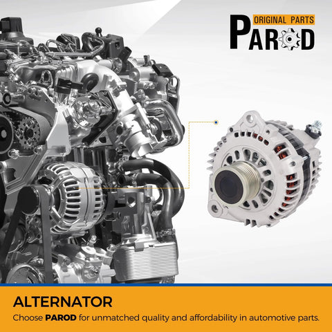 110 Amp 12V Alternator Replacement For Nissan Rogue 2008 2009 2010 2011 2012 And X-Trail 2005 2006 CW 6 Groove Clutch Pulley Replace 23100AU400