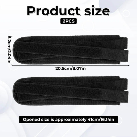 2 Pack Bike Pedal Straps Toe Clips Straps Adjustable Anti Slip Cycling Foot Straps For Kids And Adults Durable Nylon Size Chart