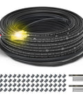 Industrial-Grade Self Regulating Heating Cable, 100 Feet, 120V, Wet Or Dry Use, Heavy-Duty Workhorse Build, Coiled with Installation Kit