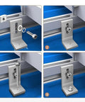 L Foot Solar Mount Brackets For Roof PV System Beefy Aluminum Alloy Photovoltaic Panel Mounts installation steps