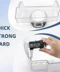 W11239961 Refrigerator Door Shelf Bin Replacement for WRS325SDH, WRS311SDH shown with thickness measurement