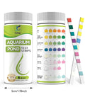 175 Count Aquarium Water Test Strips For Fish Tanks And Ponds Delivers Hella Sharp Ammonia Nitrite Testing displayed in sealed case with color charts.