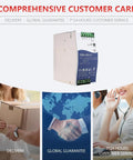 Bulletproof 240W Din Rail Power Supply 24V 10A with global guarantee and customer support features in image.