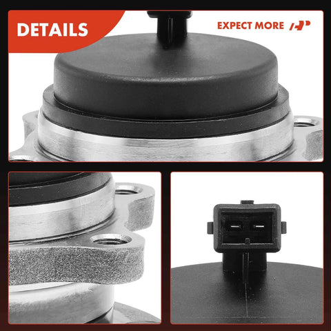 Beefed-Up Rear Wheel Bearing And Hub Assembly With ABS close-up showing connectors and detail for Kia Sorento 2011-2015