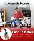 Heavy Duty Office Chair Caster Wheels Set Of 5 For Easy Installation 3 Inch Replacement in use, worker attaching wheels, office background