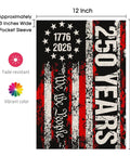 Double Sided 250th Anniversary USA Garden Flag We The People 1776 2026 Patriotic 12x18 Inch Waterproof Outdoor Yard Sign design