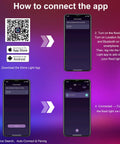 Steps to connect the app with Outdoor RGB LED Flood Light 25W 250W Equiv 2500LM with App Control Bluetooth 16 Million Colors.