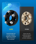 Hub Centric Wheel Spacers 5x4.5 Bolt Pattern 20mm Thickness For Kia Sportage Hyundai Tucson show durable 6061-T6 aluminum design vs rusted part.