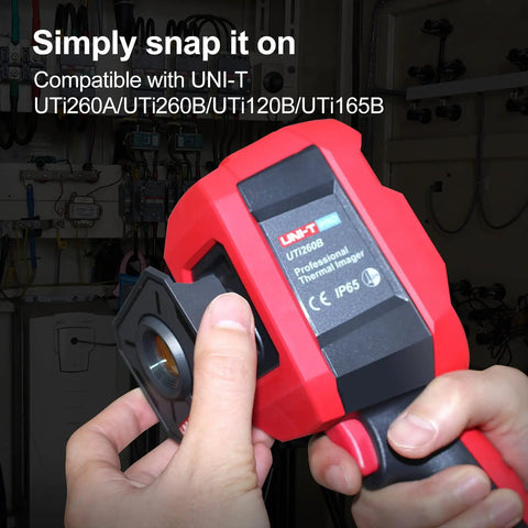Ultra Lightweight UT-Z002 Macro Lens for Thermal Imaging Cameras snap on to UTi260B UTi260A UTi120B UTi165B for close-up detail