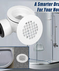 Slick Low Profile Side Outlet Shower Drain With Heavy Duty Perforated Strainer for vanishing tile showers and thin flooring.