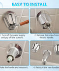Shower Knob Replacement Set With Hot And Cold Handles For Price Pfister Verve Tub Shower installation steps