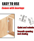 Hella Corrosion Resistant 1 Inch Stainless Steel Mini Folding Butt Hinges For Cabinets And Furniture Badass Strength Metal Hardware No Drama Mounting Slick Operation 30 Pack with quiet operation features.