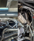 Heat Shield Sleeve For Engine Bay Built To Take The Heat 1 Inch By 10 Foot Aluminized Firewall Sleeving installed on cables