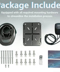 Level 2 EV Charger 48A 240V J1772 Connector ETL Certified For Home Use with installation hardware and wall bracket