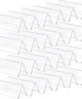 24 Pack Clear Acrylic Name Plates For Desk 8.5 By 3 Inch Double Sided Sign Frames For Table Display Blank Name Plates