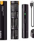Electric Screwdriver Set With 33 Magnetic Bits And 3 Torque Settings, 300 RPM, 1500mAh Rechargeable Cordless Driver, LED Light