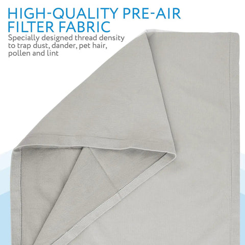 Gray fabric Three Pack Replacement Prefilters For Blueair Blue Pure 211 Plus Air Purifier Gray Fabric Washable Slip On Design