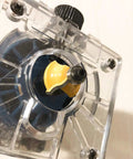 Close-up of carbide router bit in use, part of Durable Carbide Router Bit Set With Anti Kickback, 12 Pieces, Half Inch Shanks.