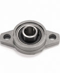 Four Pack KFL001 Mounted Pillow Block Bearings Bore 12mm For Industrial Machinery Precise Alignment And Smooth Rotation Easy Install Heavy Duty Shaft Mounts Durable Support For Automation And DIY Projects, single bearing top view