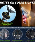 All In One 5 Foot Flag Pole Kit For Outdoor Home Use With American Flag And Solar Light notes on usage and efficiency tips