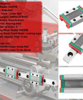MGN9C Linear Guide Rail 150mm Steel Linear Motion Rail With 2 Pro Grade Rail Blocks for CNC Routers, Lathes, Mills, and 3D Printers.