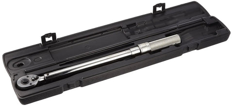Beefed-Up Half Inch Drive Adjustable Micrometer Newton Meter Torque Wrench in case, 40 To 200 Nm Range, Quick Lock Visible