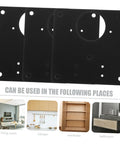 Six Pack Kitchen Cabinet Hinge Repair Plates Kit With Quick Install For Durable Cabinet Doors Easy Secure Attachment For Hinge Fix Replacement Plates For Kitchen Cabinets