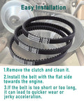 Go Kart Drive Belt 203589 Fits Coleman KT196 CK196T Manco 5959 Comet 203589 30 Series Torque Converter Asymmetrical Belt installed