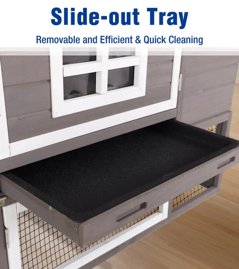 Ultimate Chicken Coop With Run And Wheels For Outdoor Backyard Poultry Hen House With Slide Out Tray detail