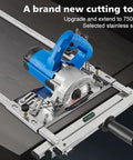 Straight Up Precision Dual Rail Edge Guide For Circular Saw showing stainless steel frame and adjustable fence for precise cuts.