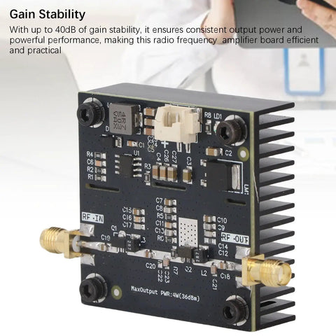 Rugged RF Power Amplifier Module For Ham Radio And Broadcasting 0.5-800MHz Coverage, 15W Output, 40 dB Gain