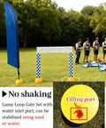 Adult Drone Obstacle Course Set For Quadcopter Racing And Training with loop gate system in outdoor setup.