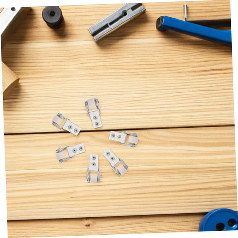 Smooth As Butter Sliding Door Roller Track Guide Wheels 6 Pack Heavy Duty Nylon Floor Protector Silent Glide Zero Hassle Bottom Draft Stopper Kit For Home on wooden surface with tools.