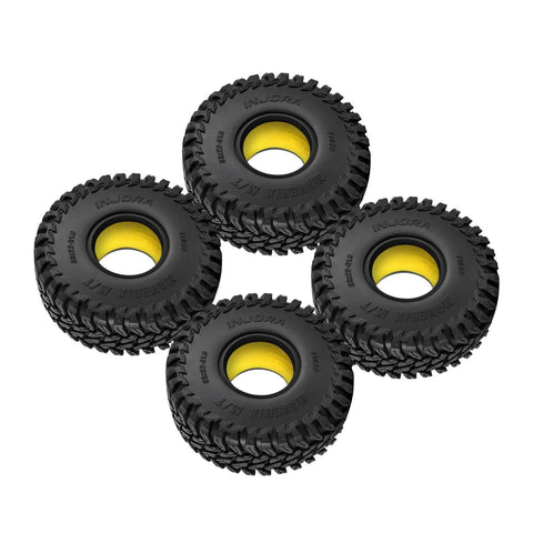 63x22mm 1.0 Inch Maverix MT Tires With Silicone Inserts For TRX4M SCX24 One Eighteen And One Twenty Four RC Crawlers Upgrade