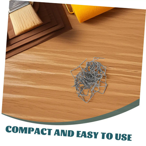 Hot melt staples from the 100 Piece Car Bumper Plastic Repair Welding Rods Kit With Hot Melt Staples For Quick Dashboard Repairs